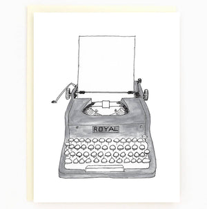 Blank Typewriter Card