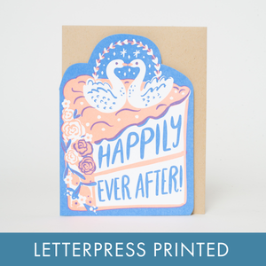 Wedding Congrats Die-cut Letterpress Greeting Card by Hello!Lucky