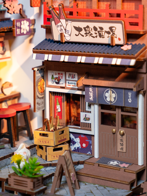 TGB11 Rolife Sakura Wine Alley DIY BooK&Nook