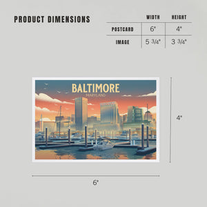PREMIUM POSTCARDS Baltimore, Maryland Lithograph City Series