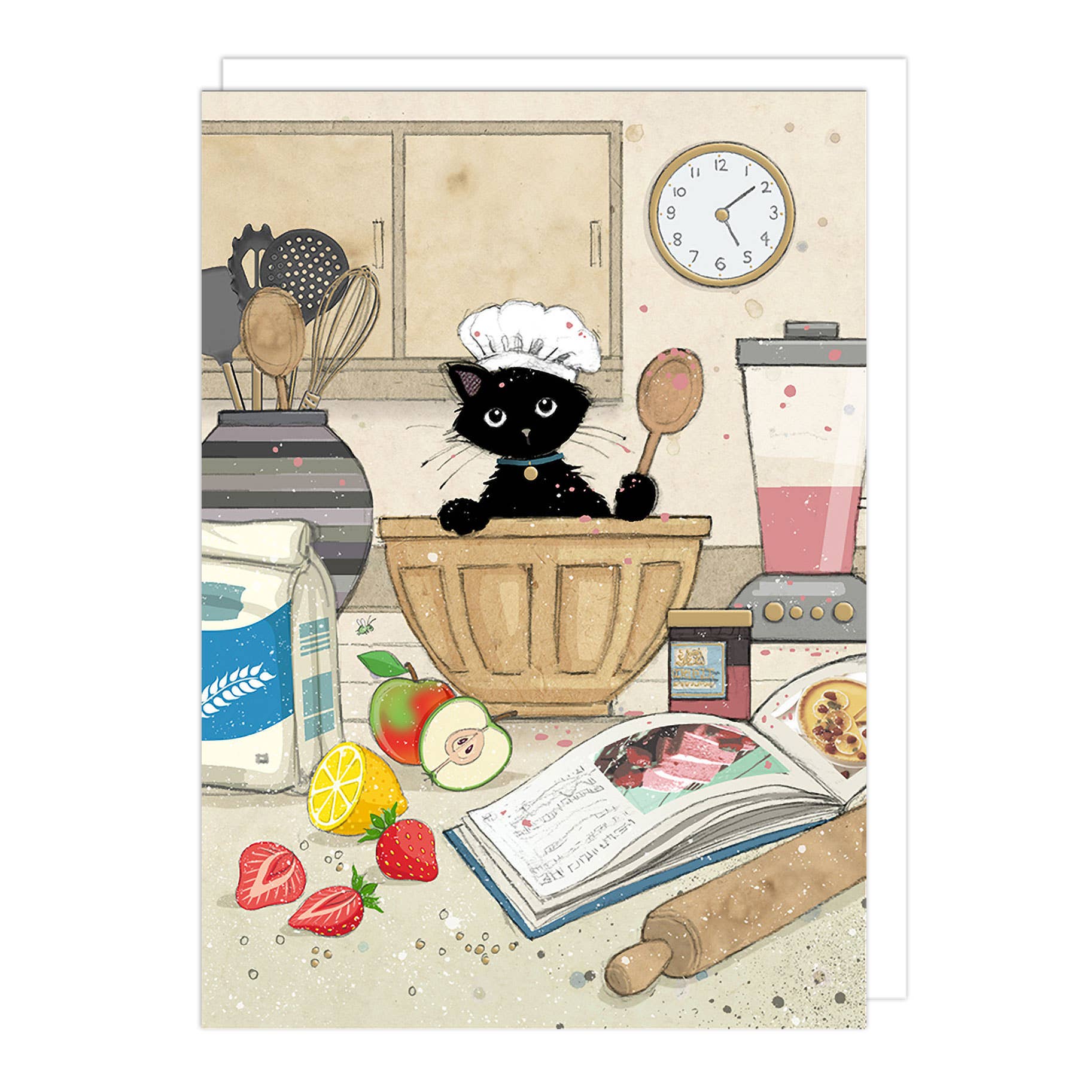 Baker Cat Blank Card