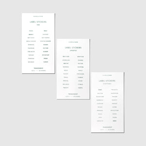Clear Label Stickers | Legend: Clear Label Stickers | Legend