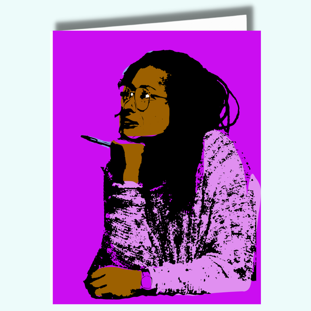 Alice Walker Inspiring Black Author Card | Activist Feminist