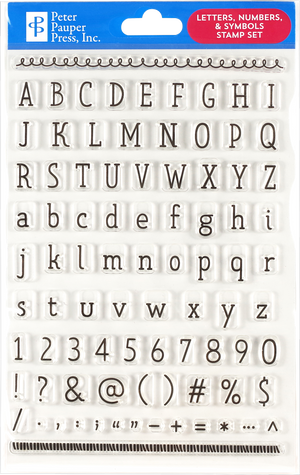 Letters, Numbers & Symbols Clear Stamp Set