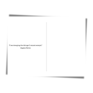 Angela Davis Empowerment Quote Card | Black Author Activist