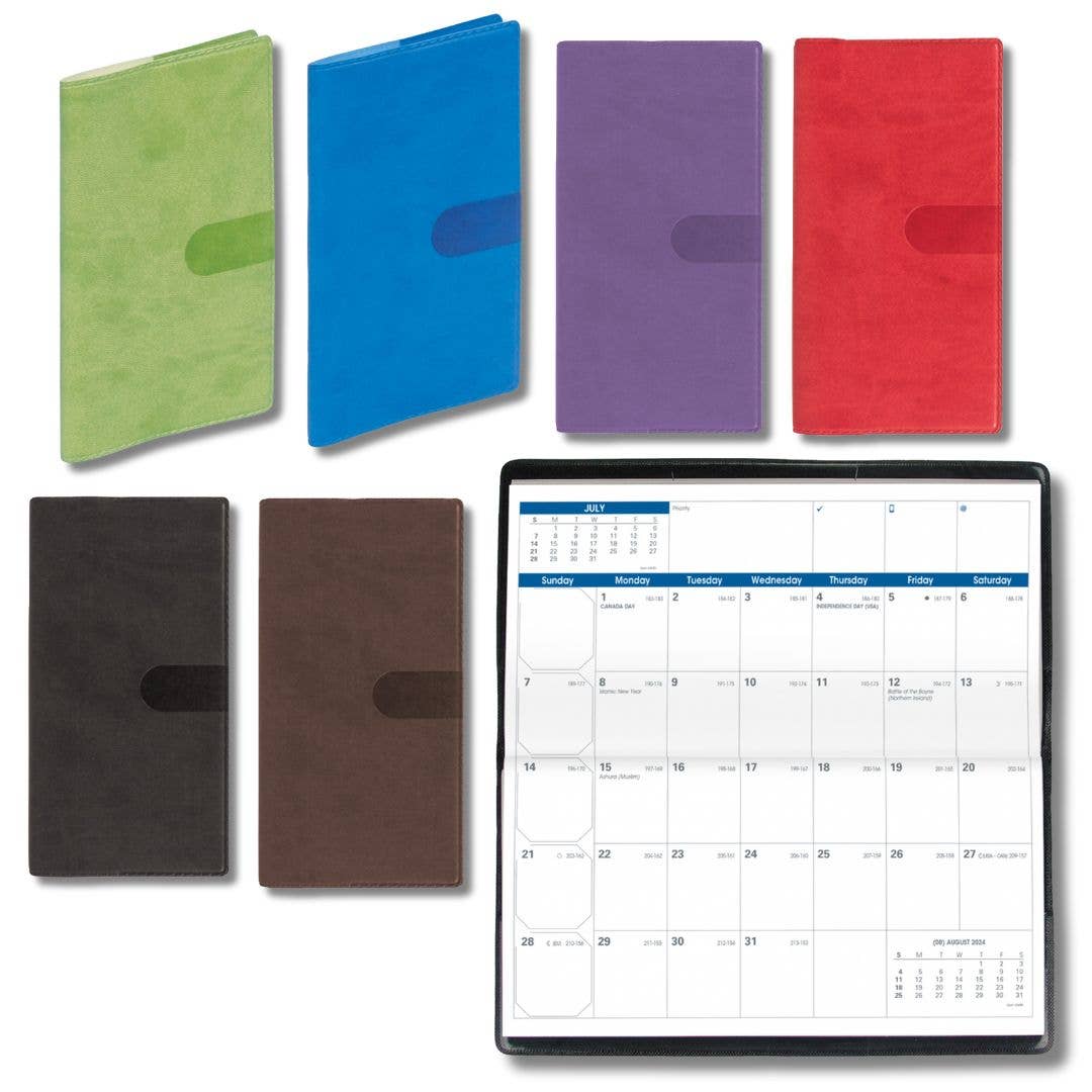 Quo Vadis "Visoplan" 12 Month Planner Calendar for 2026: Brown