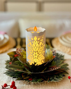 Holiday Candle with Lights