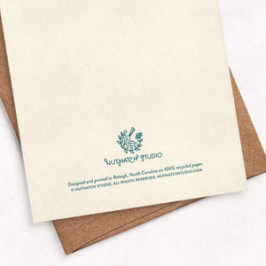 Christmas Postage Greeting Card Set: Original Art, Set of 8: Set of 8