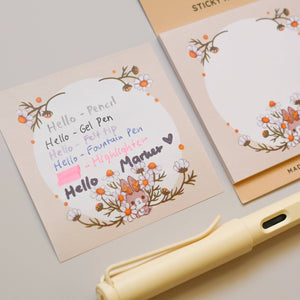 Sticky Notes - Jackalope's Garden (Cream)