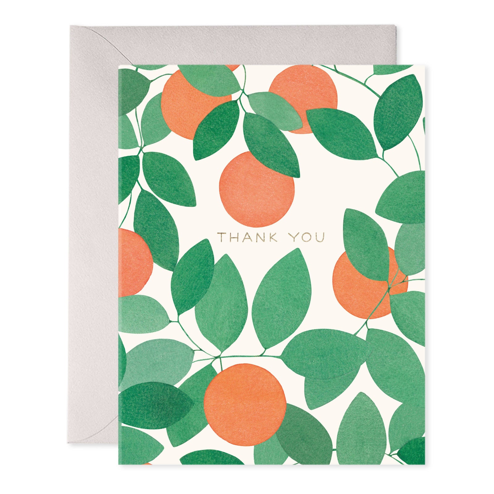 Orange Grove Thank You Greeting Card