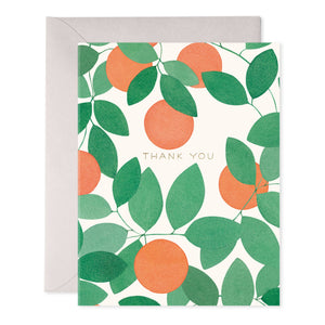 Orange Grove Thank You Greeting Card