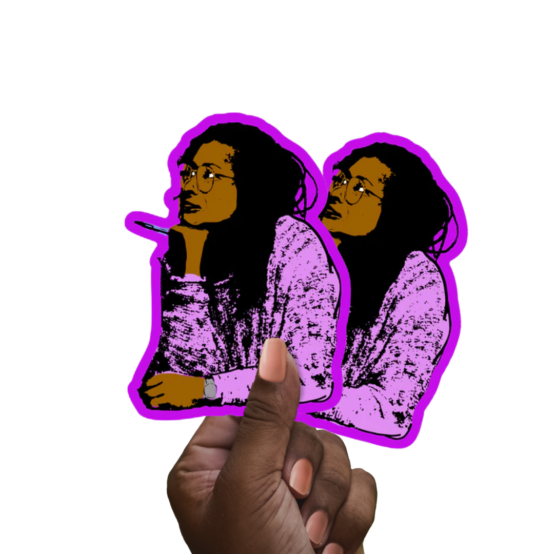 Alice Walker Vinyl Sticker  | Black History | Literary Gift