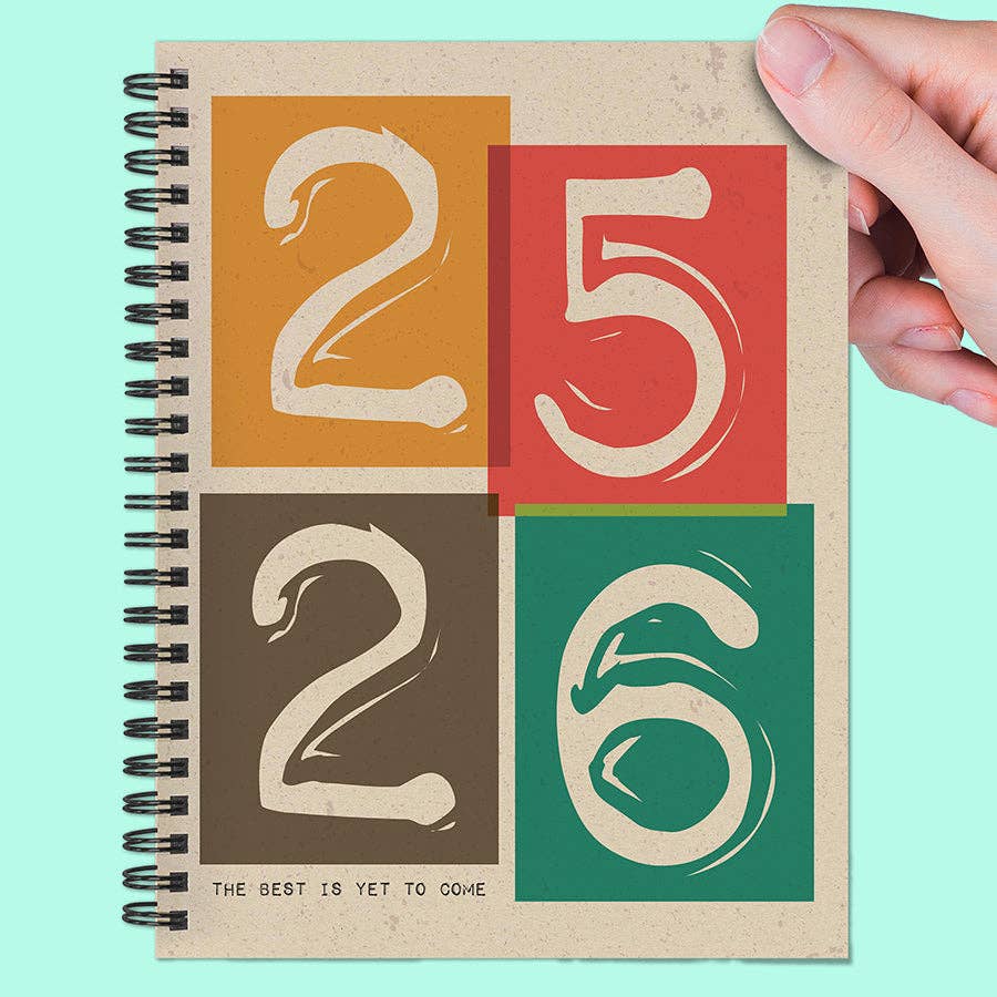 Stamp Out Medium Weekly Monthly Planner July 2025-June 2026