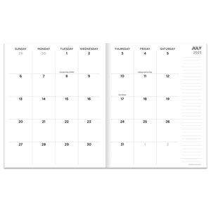 July 2025 - June 2026 Big Bold Medium Monthly Planner