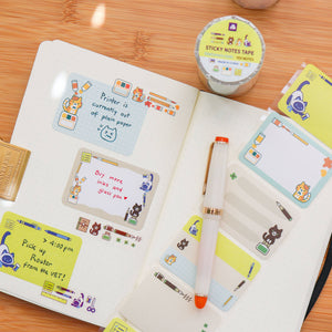 Sticky Notes Tape  - Stationery Cats
