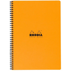 A4 Lined Spiral "4 Colors" Book Softcover, RHODIA in Orange