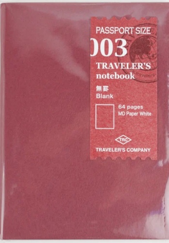 TRAVELER’S Company -003 Blank Notebook (Passport Size)
