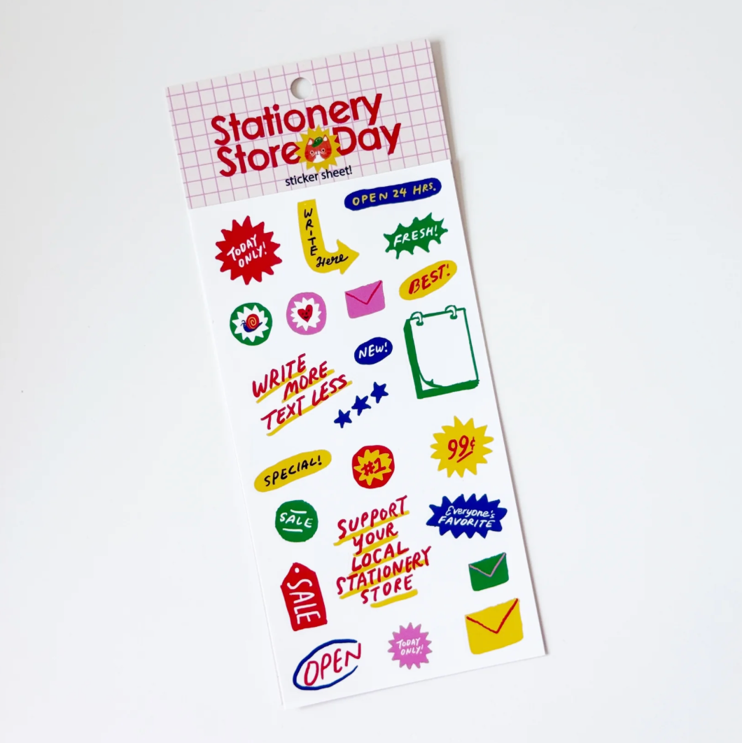Shop Signs Sticker Sheet