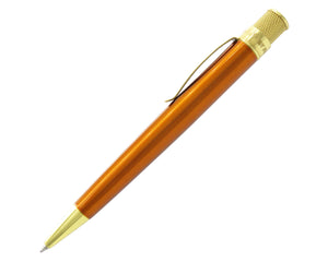 Retro 51 Tornado Brass Classic Rollerball Orange