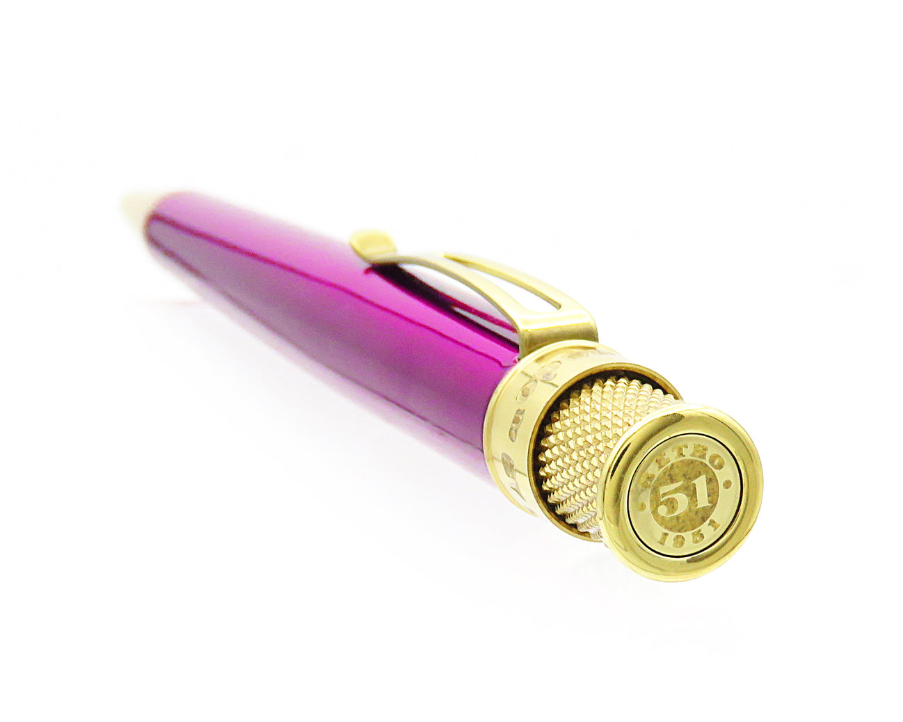Retro 51 Tornado Brass Classic Rollerball Pink