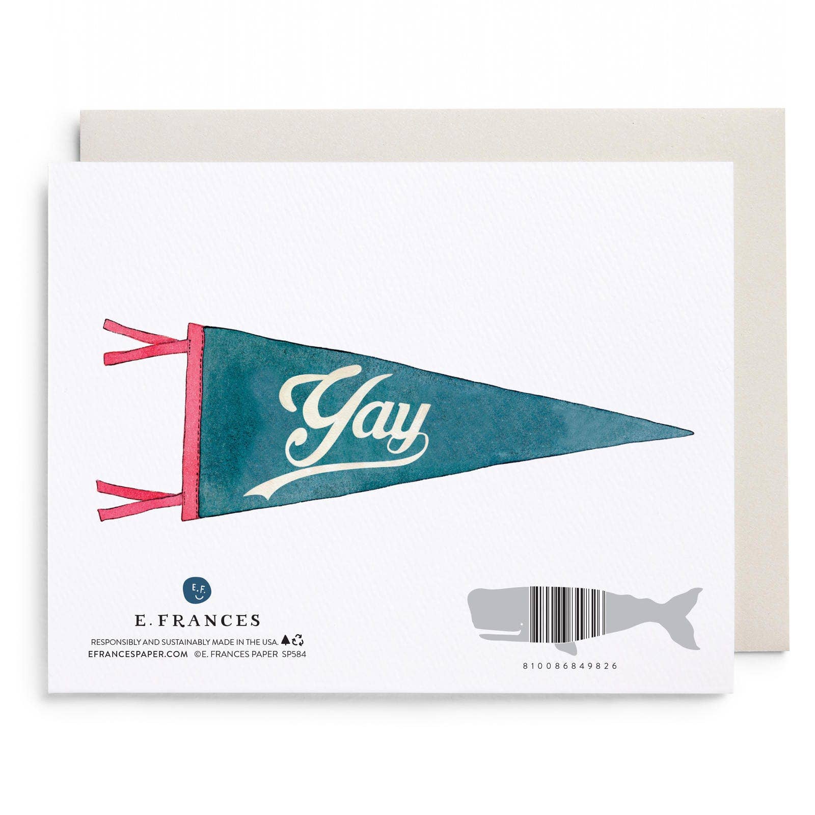 Congrats Pennant Greeting Card