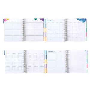 7x9 Monthly Planner - Mantra cover, Hexagon theme