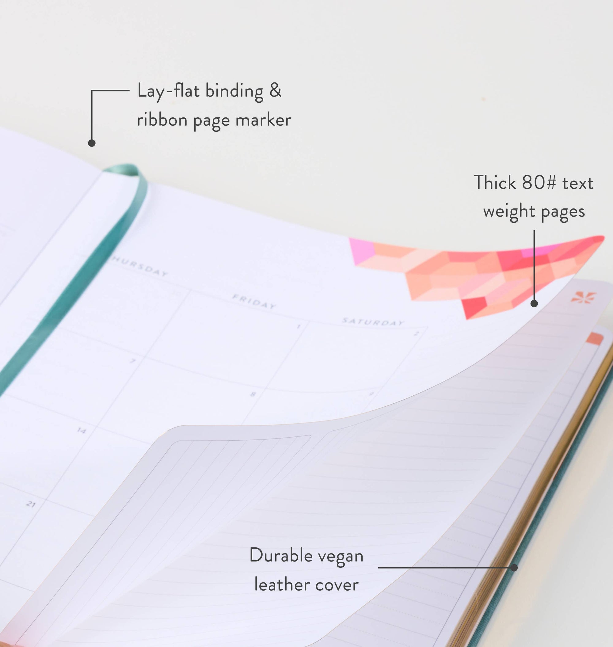 8x10 Softbound LifePlanner  - Eucalyptus, vertical