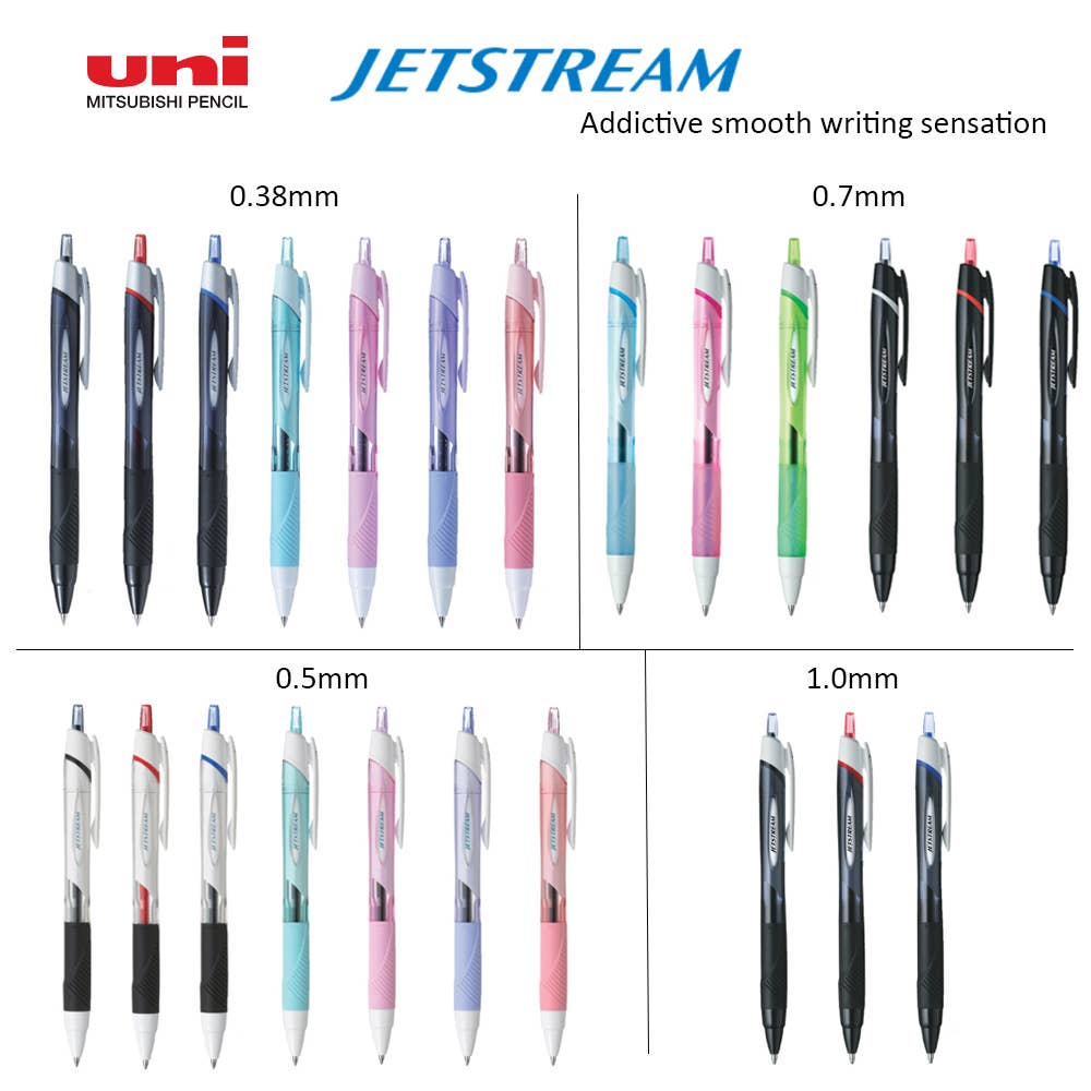 JETSTREAM UNI BALLPOINT PEN STANDARD: 0.5mm / Black ink