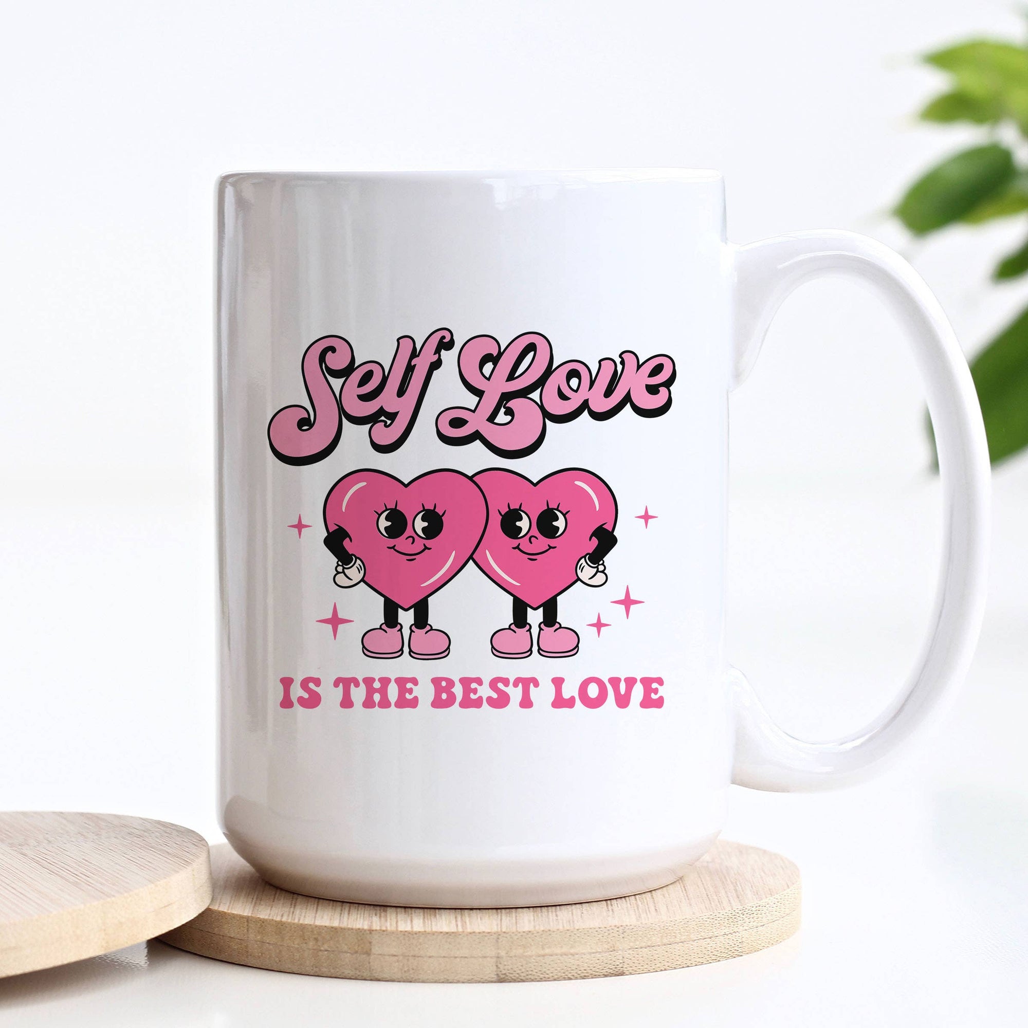 Retro Self Love Valentine's Day  Mug, Coffee Cup: 11oz