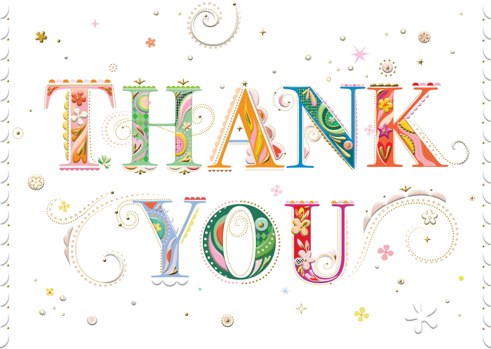 THANK YOU LETTERS GREETING CARD TURNOWSKY