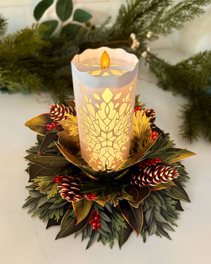 Holiday Candle with Lights