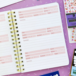 Literary Mushrooms Reading Journal/Spiral Notebook