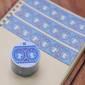 30mm Washi Tape - Sweet Blue Ribbon
