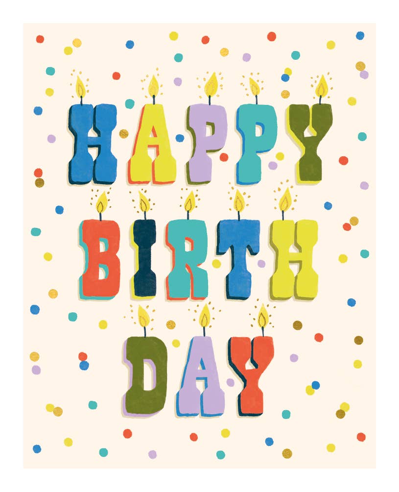 Candles Birthday Card
