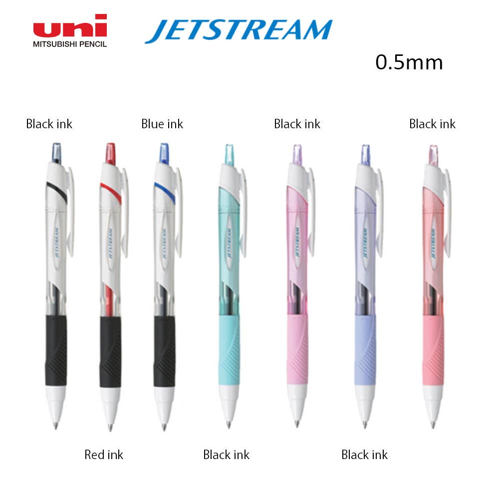 JETSTREAM UNI BALLPOINT PEN STANDARD: 0.5mm / Black ink