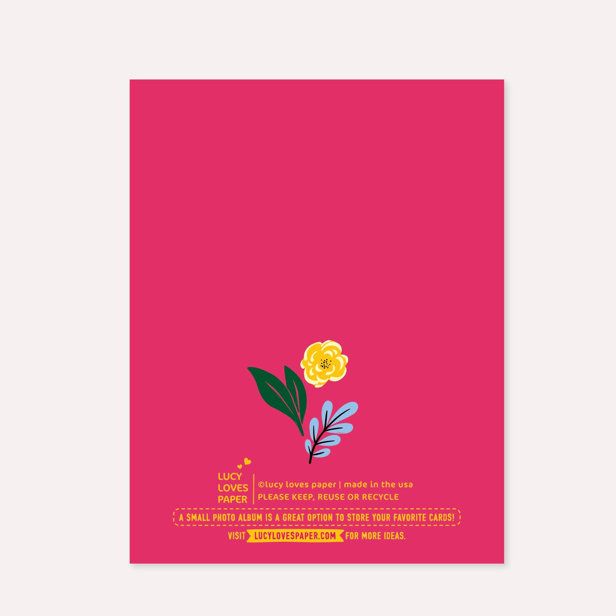 Happy Floral Vase Birthday Card (A2)