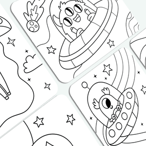 Undercover Art Hidden Pattern Color Activity - Monster Alien