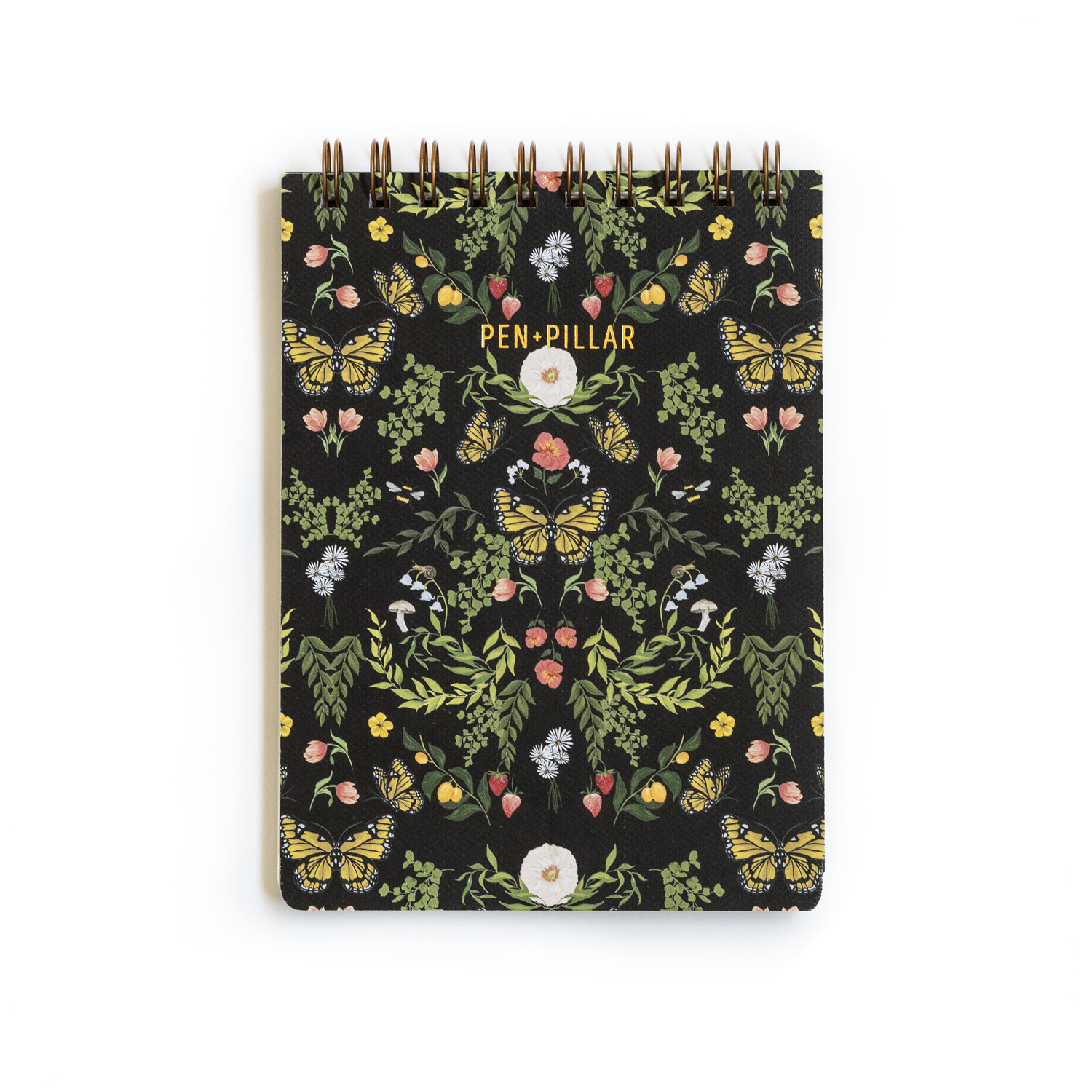 Monarch Top Spiral Notebook: Blank