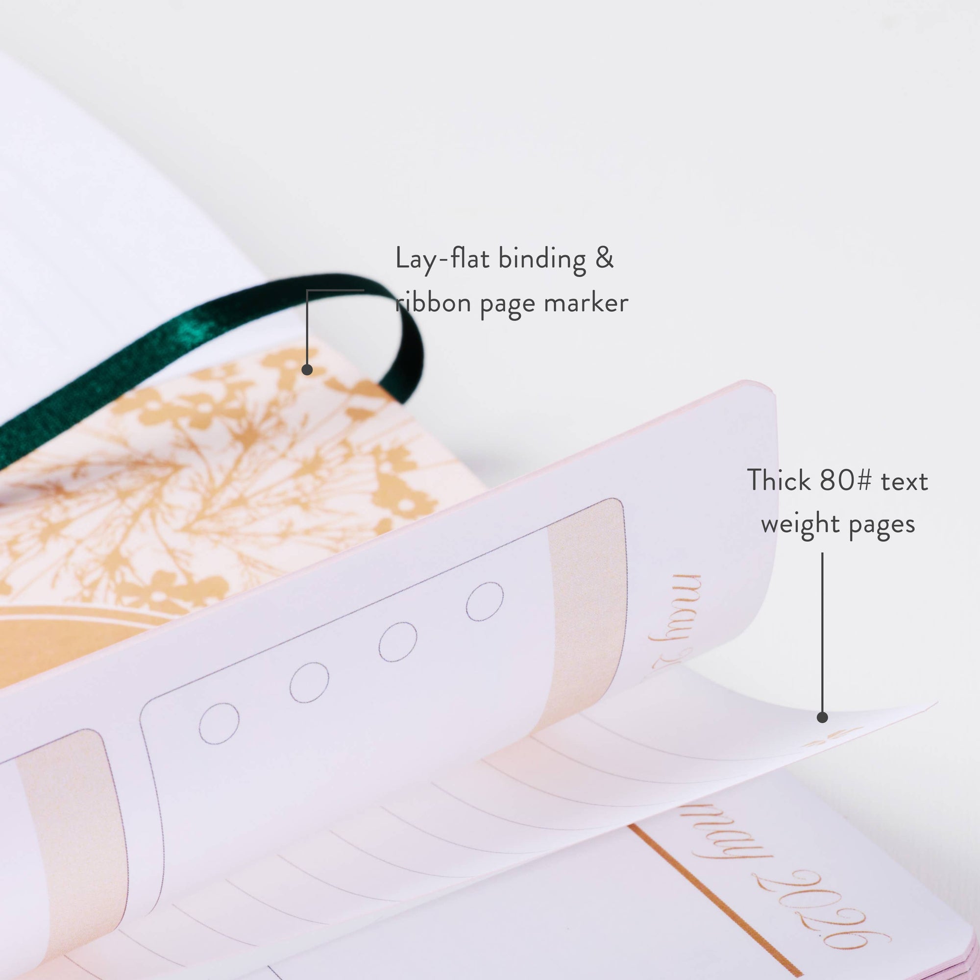 A5 Softbound LifePlanner - Forest Green, horizontal