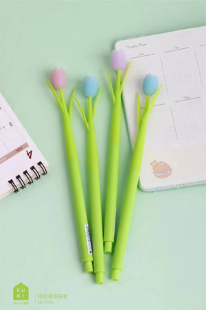 TULIP FLOWER WIGGLE GEL PEN