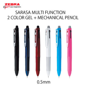 ZEBRA SARASA MULTI FUNCTION 2 COLOR GEL + MECHANICAL PENCIL