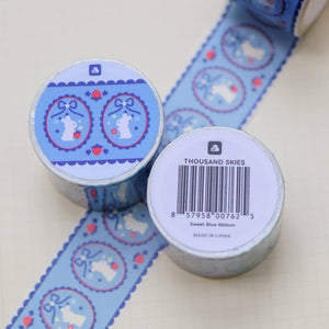 30mm Washi Tape - Sweet Blue Ribbon
