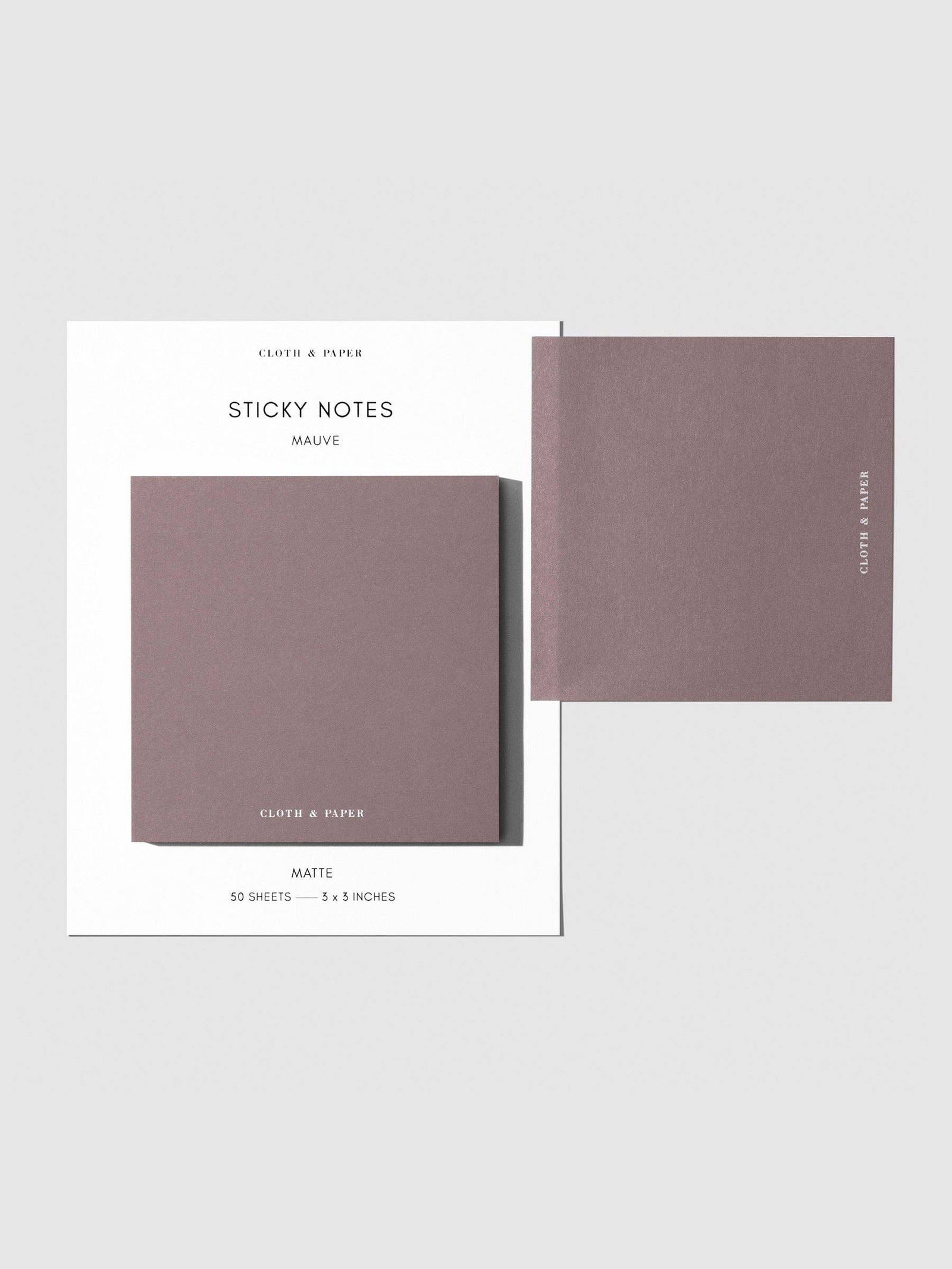 Note Neutrality Sticky Notes: Mauve