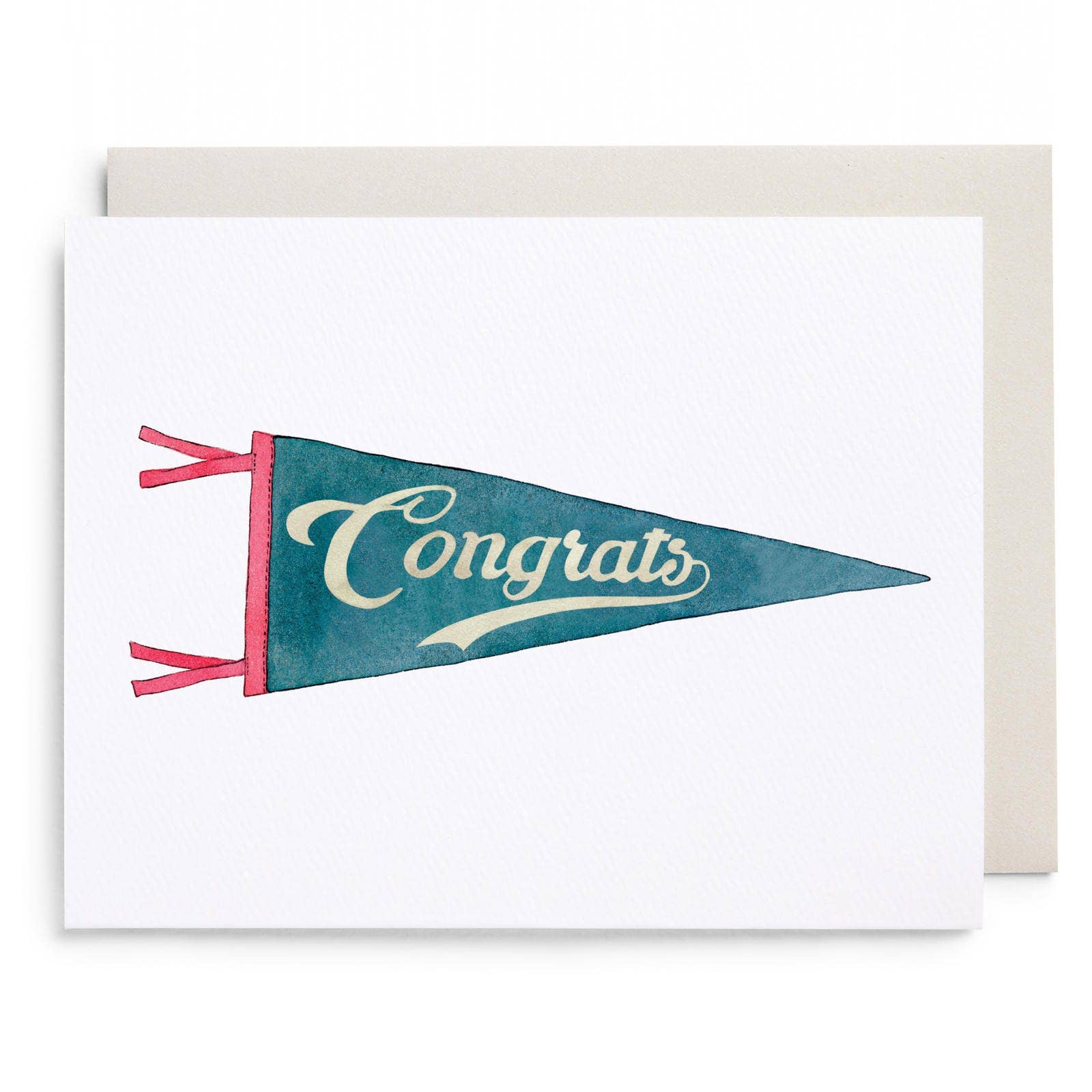 Congrats Pennant Greeting Card