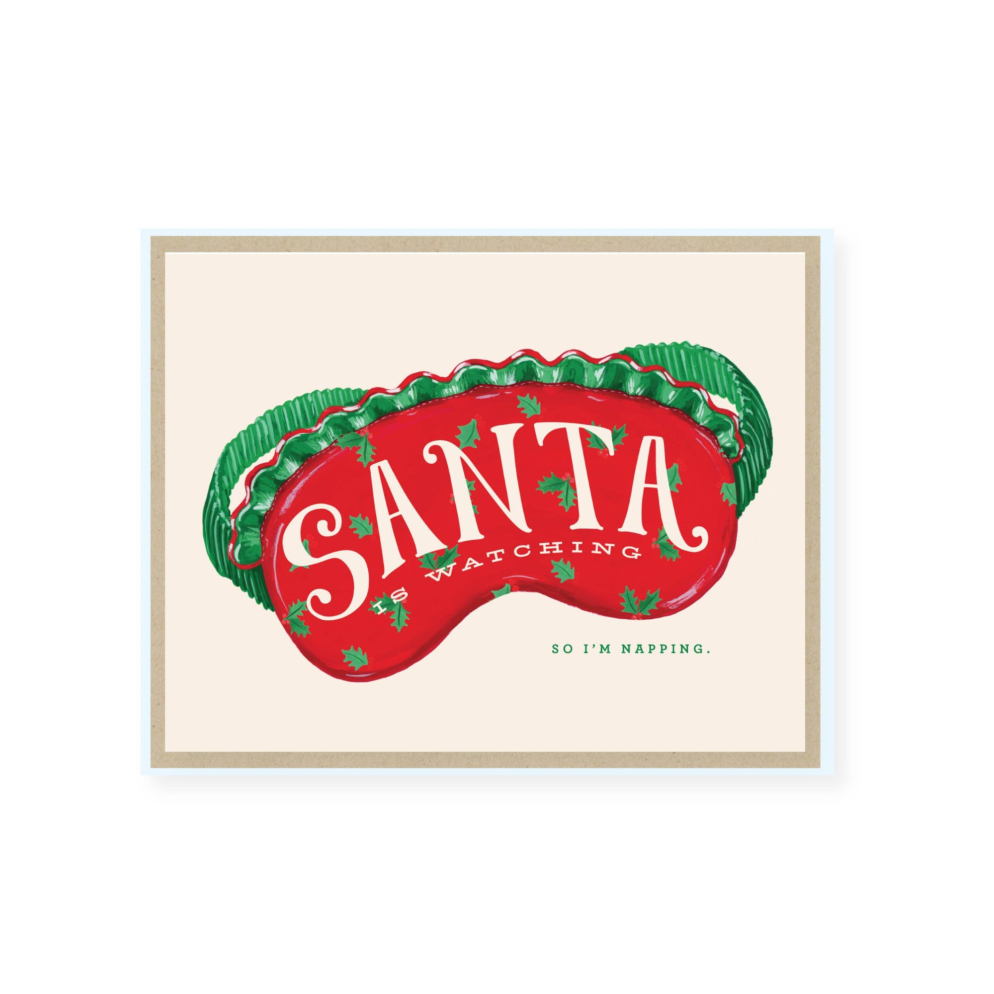 2021 Co. x Holiday Junkie Santa is Watching Holiday Card: Single