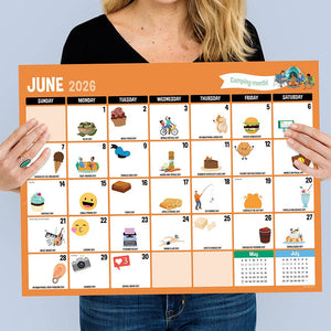 Every Day's A Holiday Large Desk Pad Monthly Calendar