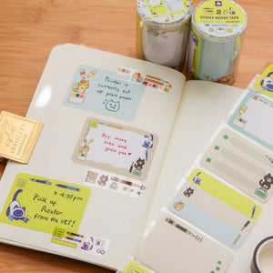 Sticky Notes Tape  - Stationery Cats