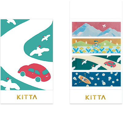 KITTA Portable Washi Decorative Tape -Clear-: Landscape
