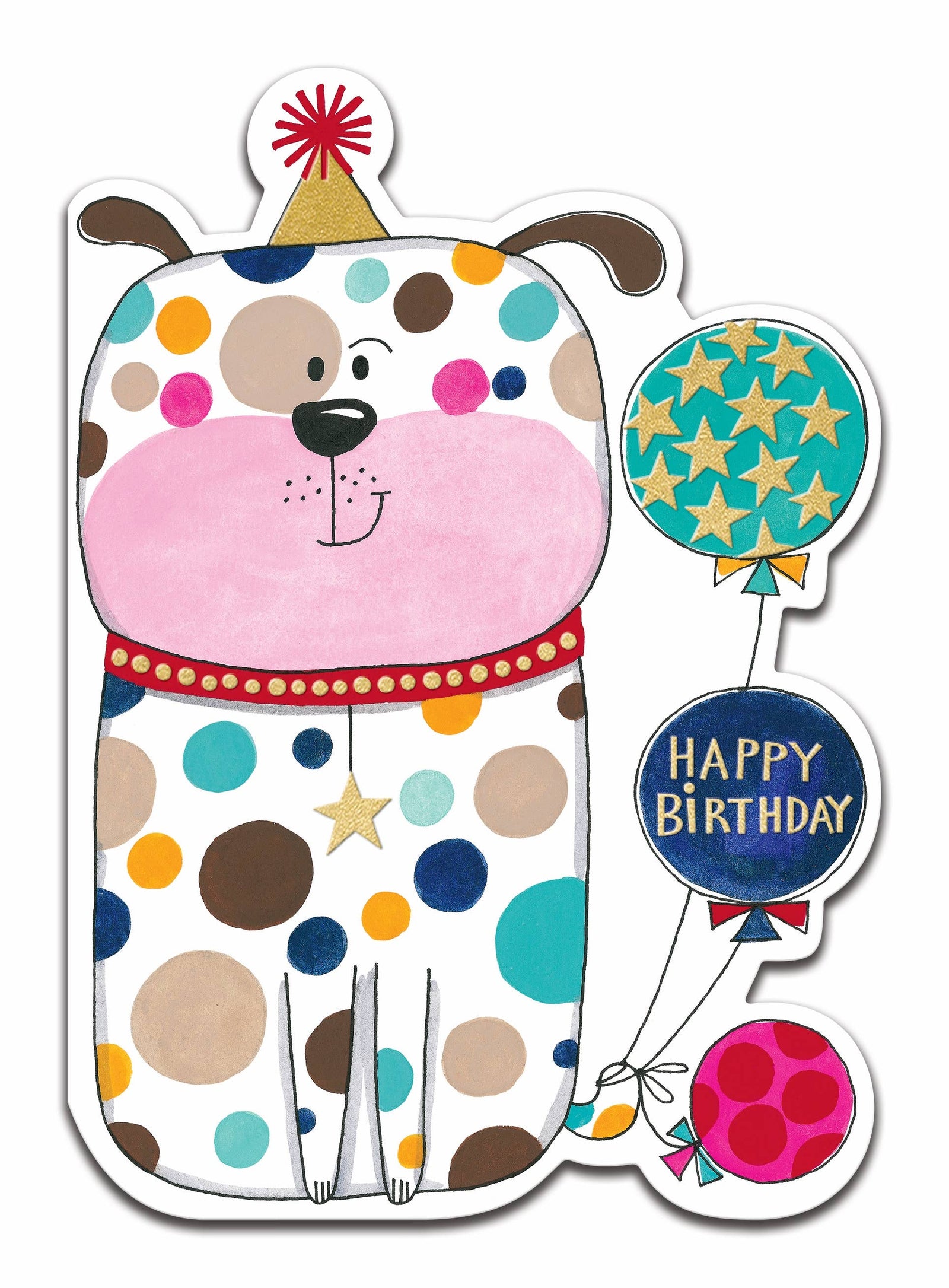 BIRTHDAY CHILDREN DOG GREETING CARD RACHEL ELLEN
