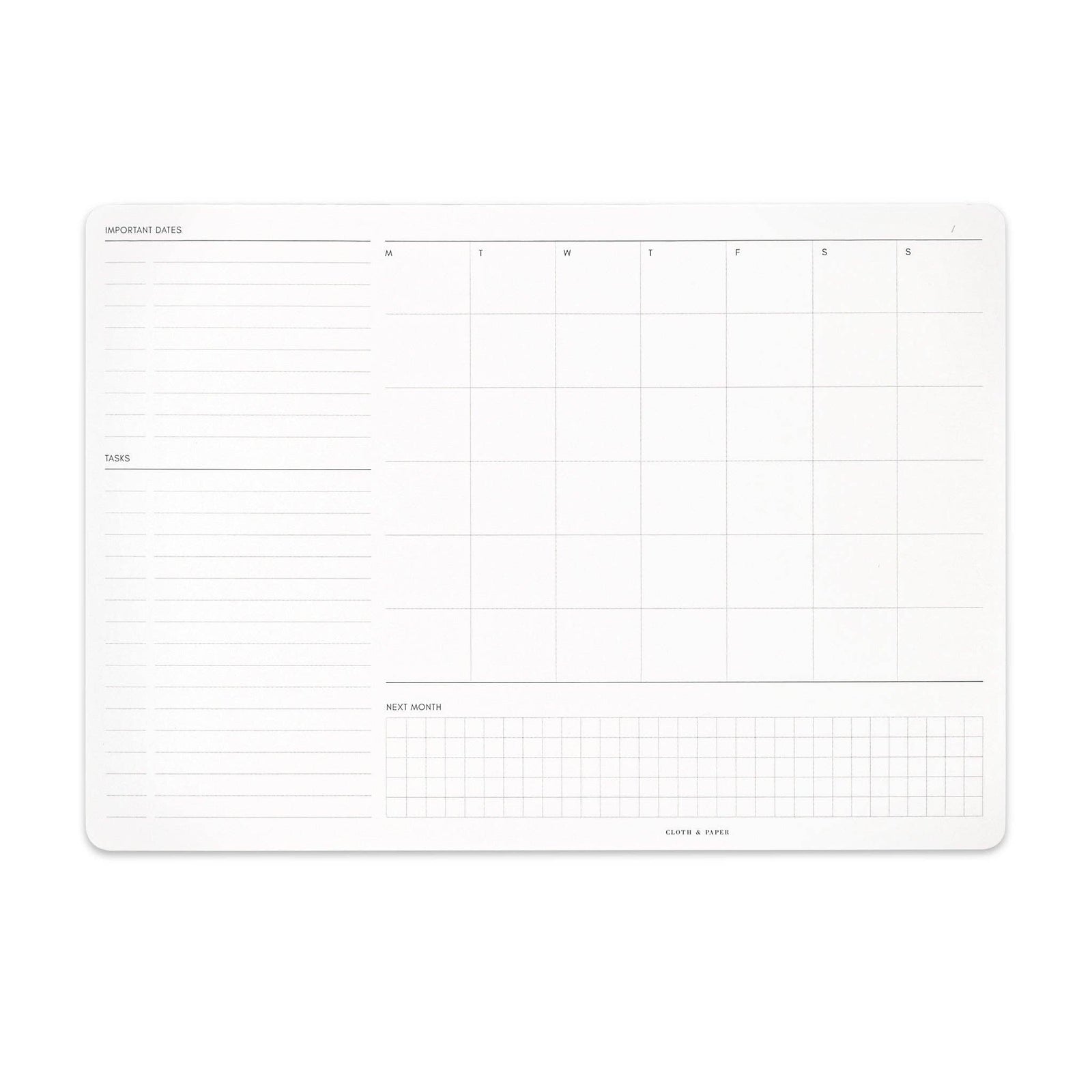 Monthly Admin Desk Pad: Monthly Admin Desk Pad